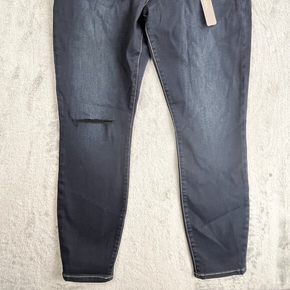 Kut from the Kloth Jeans Womens 10 Dark Wash Diana Skinny Distressed Stretch NWT - Picture 13 of 16